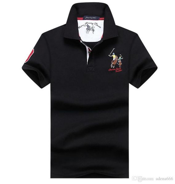 

2020 mens designer t shirts fashion men clothing fashion casual streetwear summer t-shirt lapel neck with short sleeves tees clothes, White;black