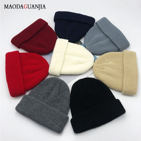 

hats beanie cap street solid casual acrylic women men spring, autumn, winter adult