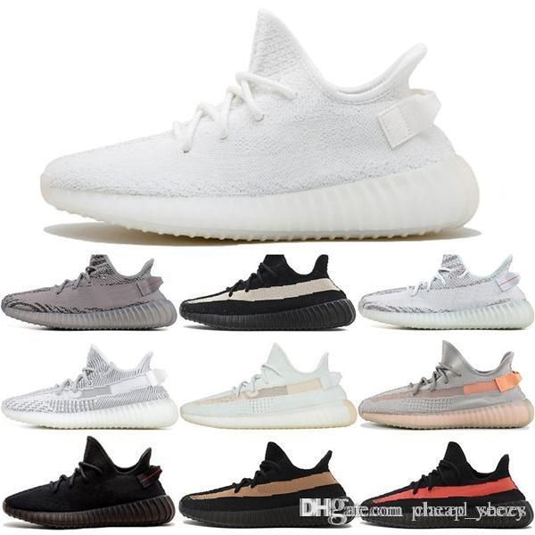 

2019 kanye west v2 мужчины desinger тройной кроссовки женщины тренеры синий замороженный желтый крем zebra бред размер спорт zapatos кроссов