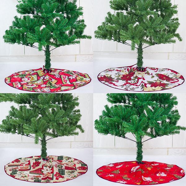 

60cm printed christmas tree skirt christmas home decor tree decor