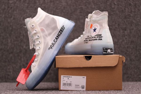 

2019 1.1 hococal all-star 1970s women's crystal bottom off mesh shoes high canvas shoes white outdoor shoes hococal, Black