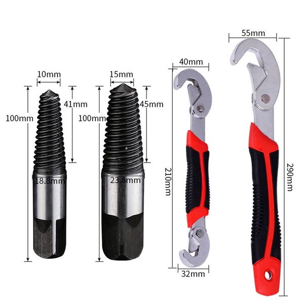 

5pcs/set steel damaged screwdriver extractor kit broken steel bolt remover screw pull center drill bit removal tool set
