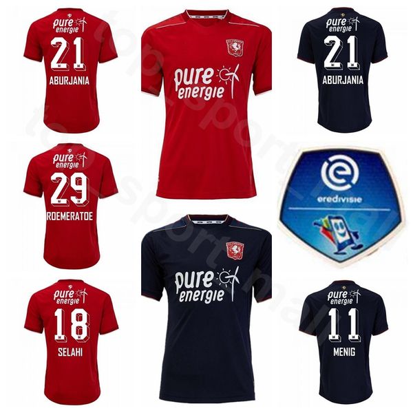

2020 2021 fc twente soccer jersey men home 21 giorgi aburjania 29 godfried roemeratoe 18 lindon selahi 11 queensy menig football shirt kits, Black;yellow