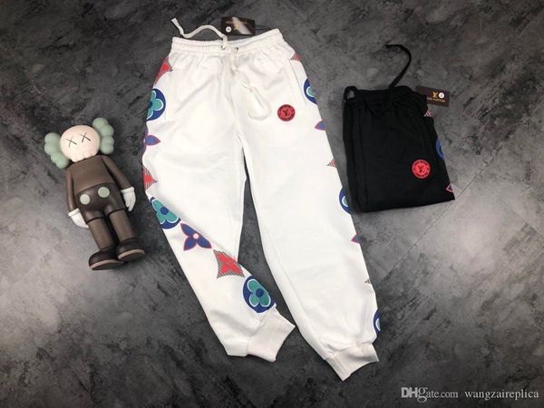 

мужские женские 2020 дизайнер летние брюки sweatpant бег трусцой trackpant бегуны лосины открытый пыхтение старинных 5,20, Black