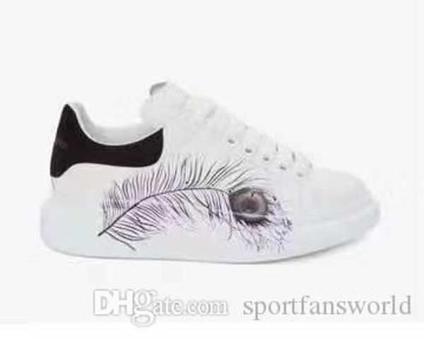

2019 3d prints 3m reflective new oversize height incease casual shoes metal leather suede men women shoes size 35-45 casual shoes with bo, Black