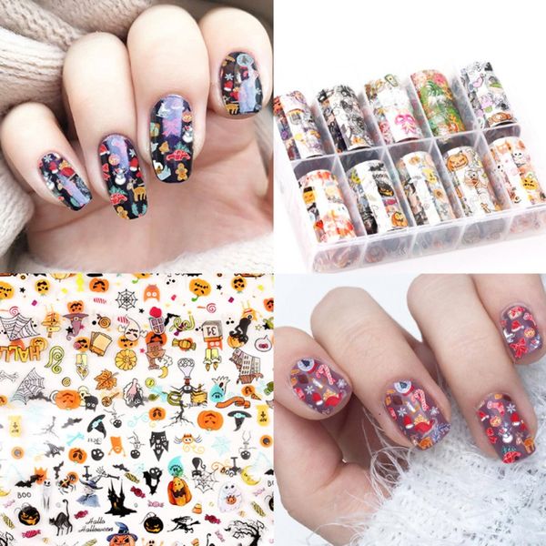 

christmas halloween nail art sticker shiny star nail stickers decorations accessories, Black
