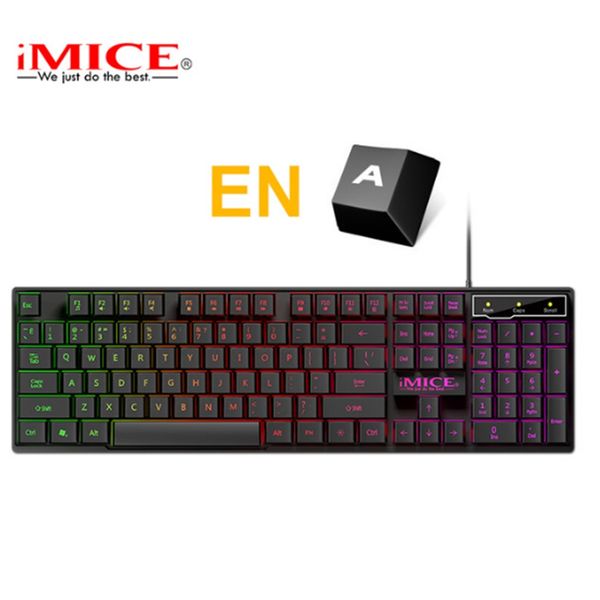 

wired gaming keyboard mechanical feeling back lit keyboards usb 104 keycaps english keyboard waterproof 67 computer game keyboards usb plug