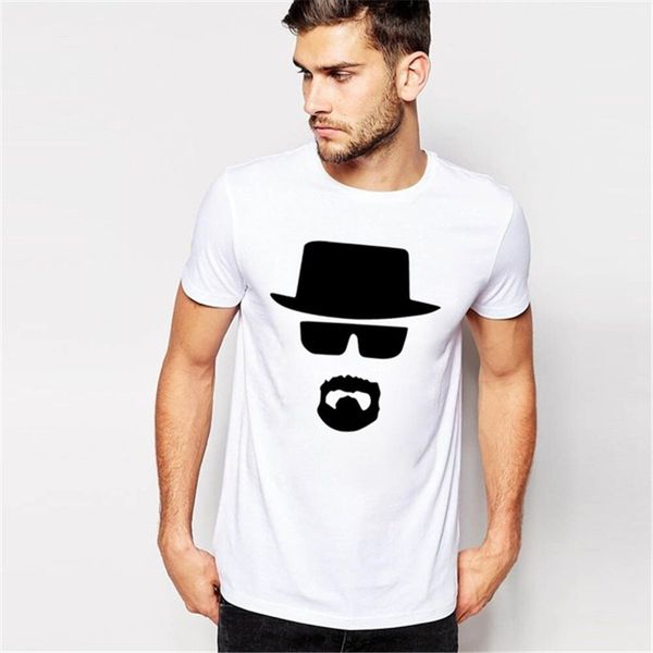 

new mens summer t shirts 100% cotton breaking bad printed white mens fashion designer t shirt short sleeve s-xxxl, White;black