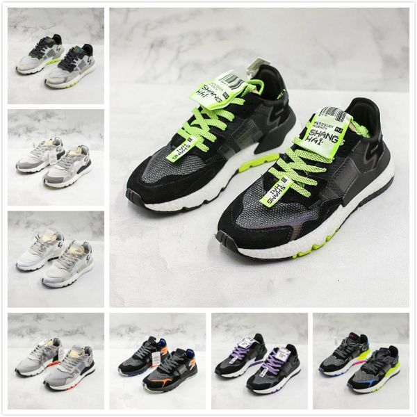 

new mens nite jogger running shoes fashion 3m reflective popcorn designer shoes casual trainers for outdoor athletic shoes with box