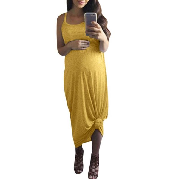 

lonsant maternity dresses women sleeveless holiday sling dress women pregnant clothes casual sundress pregnancy long dress 2020, White
