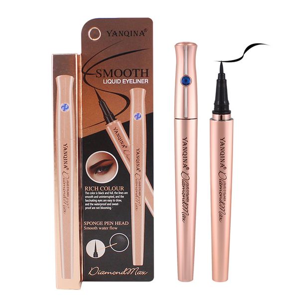 

yanqina eyeliner waterproof and sweatproof not blooming eyeliner liquid eye makeup
