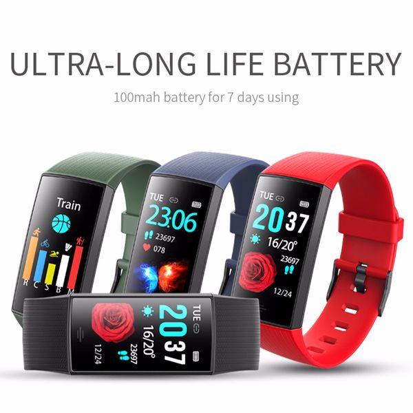 

cy11 brand new waterproof smart bracelet heart rate blood pressure watch bracelet app supports 11 languages multifunction watch