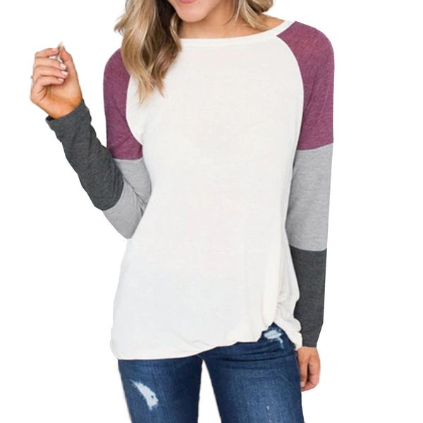 

new shelves womens long sleeve tie pullover ladies casual holiday sweatshirt blouse blusas femininas de verao 2019, White