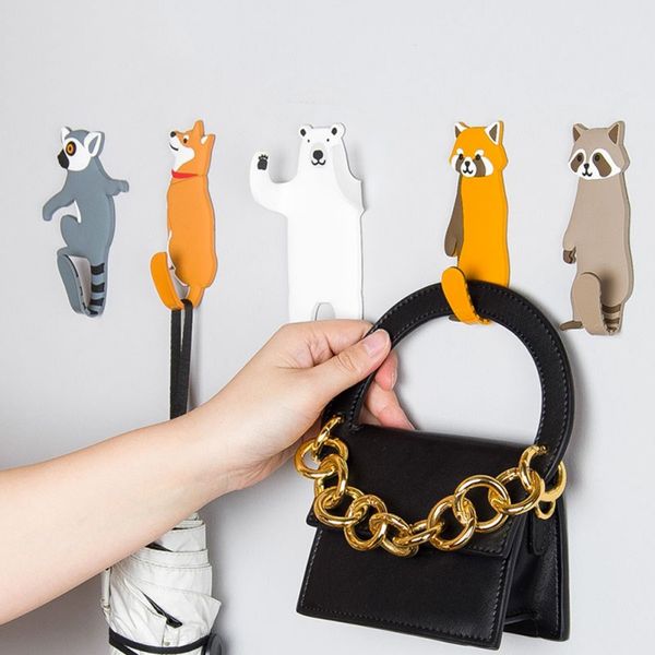 

new lovely multifunctional cartoon fridge magnet hook refrigerator sticker creative hooks hanging clasp home storage