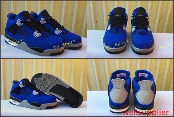 

дешевые кроссовки jumpman 4 4s eminem x encore синие мужские баскетбольные кроссовки кроссовки 4s синие замшевые модные кроссовки спортивные