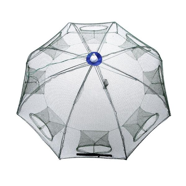 

8 side 8 holes 93 * 93cm large foldable fishing net trap shrimp cage