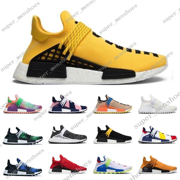

pharrell williams race men women running shoes nerd black blue green solar pack mens trainer sports sneakers new #011