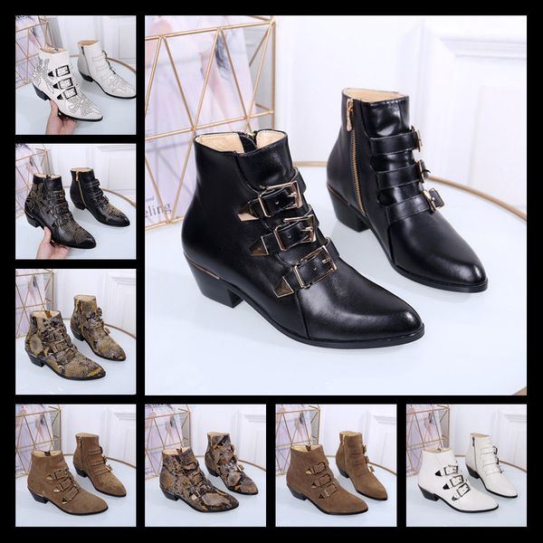 

new women's susanna short boot in nappa sheepskin luxury designer boots women's booties fashion 35-42, Black