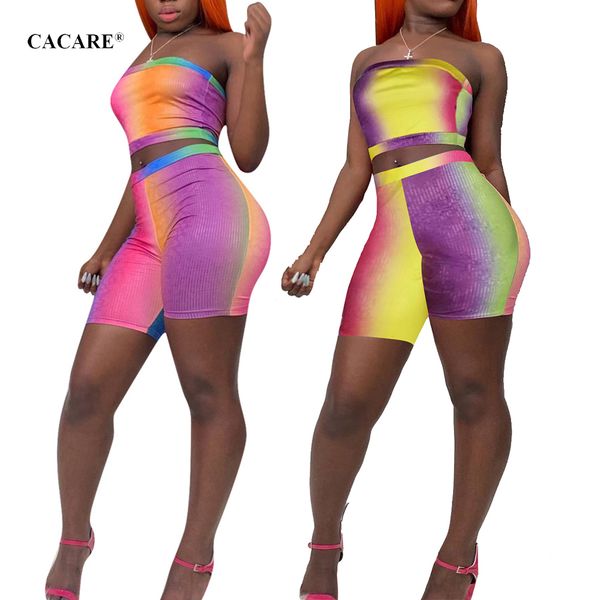 

women clothing sets summer 2 piece outfits crop shorts set tracksuit 2 colors choices f0260 strapless, White