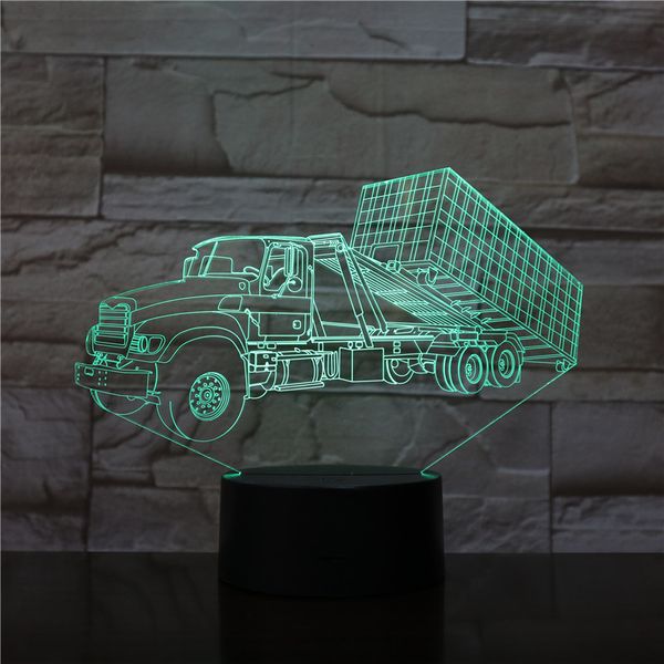 

truck personalized decoration 3d lamp for room multi-color with remote cool halloween gift for kid led night light lamp lampara