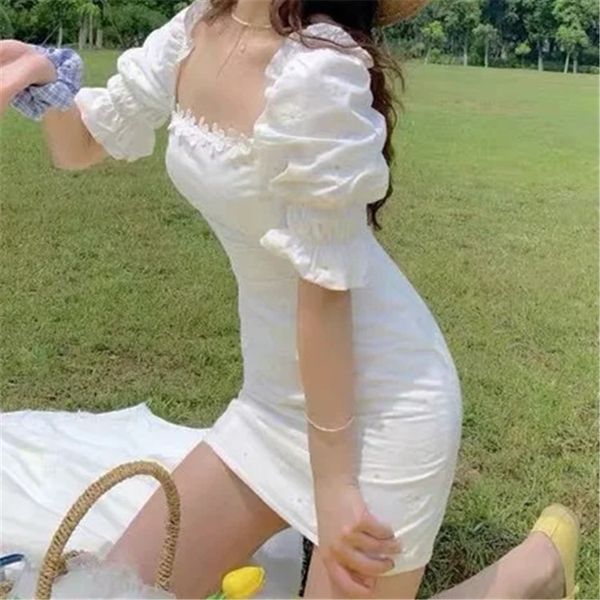 

dress to restore ancient ways of french word accept waist shoulder small pure and fresh and sweet daisy lace lace dress, Black;gray