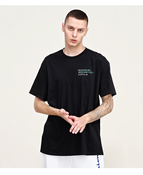 

2019 new mens polo pure colors black and white fashionable hip-hop cotton large size loose summer time polos, White;black