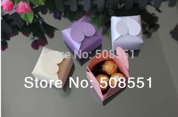 

6x6x4cm сердце подарочные коробки конфет бонбоньерки свадеб благосклонности конфеты box baby shower favor box 50шт