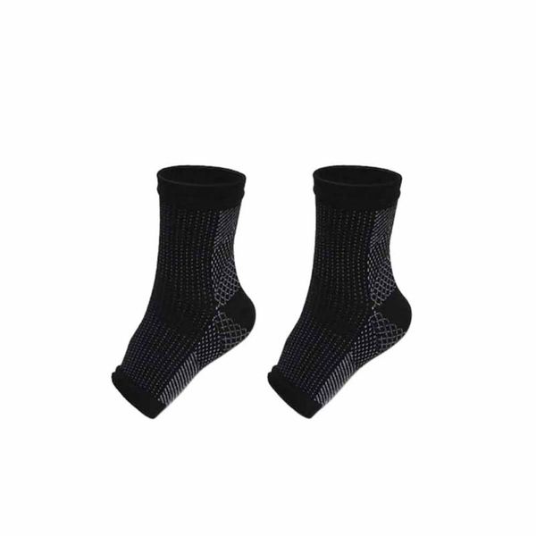 

elastic compression sports protector basketball soccer ankle support brace guard outdoor, Blue;black