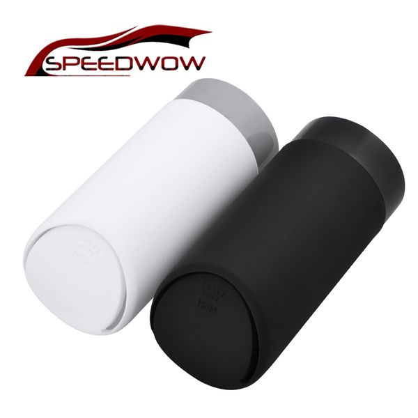 

speedwow mini auto car garbage can silicone car garbage container trash can dust case holder rubbish bin with lid universal