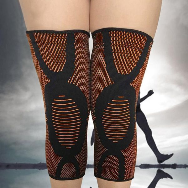 

joint knee pads spring breathable non-slip power lift joint support knee pads fitness kneepad for basketball tennis, Black;gray