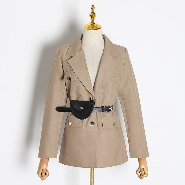 

women's suits & blazers australia 2021 early spring style fashion single breasted suit jacket england slim fit slimming with wallet, White;black