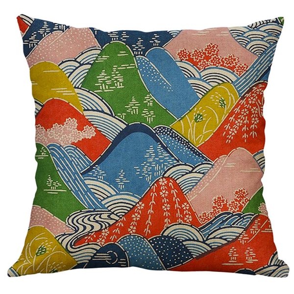 

decorative cushion cover 60x60cm linen blend pillow case sofa seat case car pillowcase for soft bed home decor j16