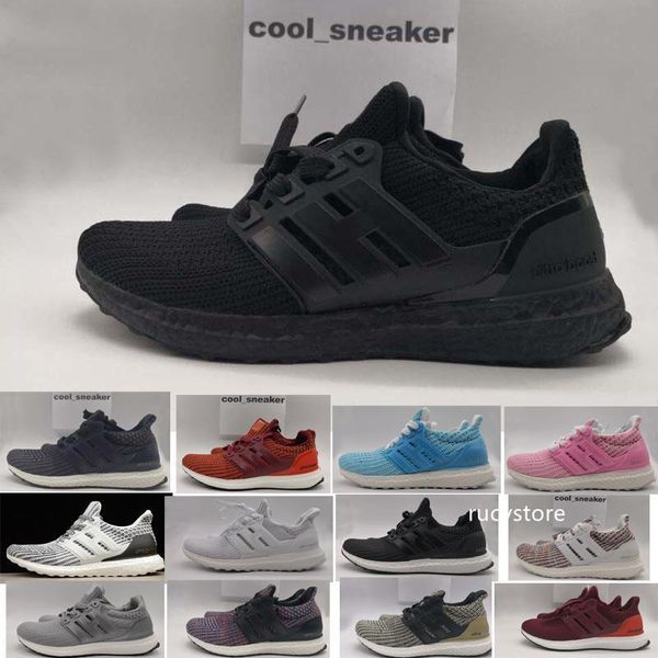 

ultra 4.0 core triple black white multi-color primeknit train runner running sneaker sports shoes for men women lover s