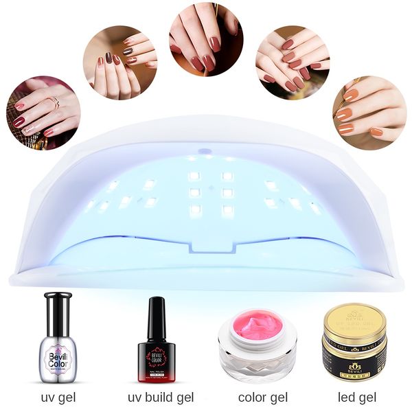 

72w36 lamp bead nail polish glue baking lamp uvled intelligent induction manicure light therapy machine dryer