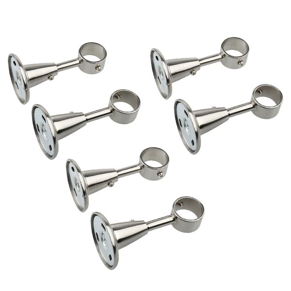 

6 lot alloy curtain double rod holder wall bracket for window hardware