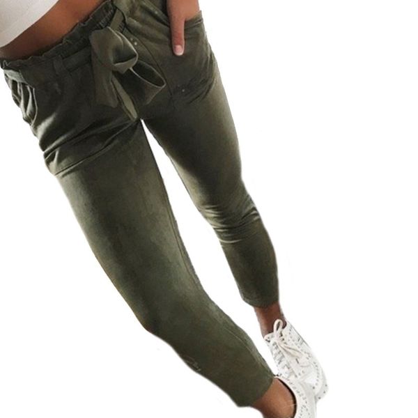 

indjxnd high elastic waist harem pants women spring summer fashion ninth pants female office lady trousers for belt women pant, Black;white