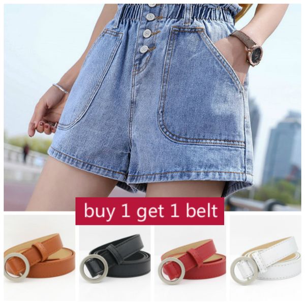 

women's shorts jean women summer wide leg short casual loose denim high waist/plus size jeans feminino, White;black