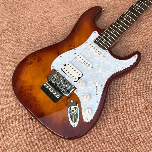 

new handmade electric guitar, tremolo bridge electric guitar, mahogany fingerboard, delivery