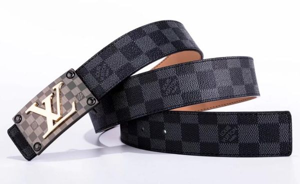 

new style luxury genuine leather belt for men and women fashion smooth pin buckle plaid belt designer belt cowhide jeans girdle, Black;brown