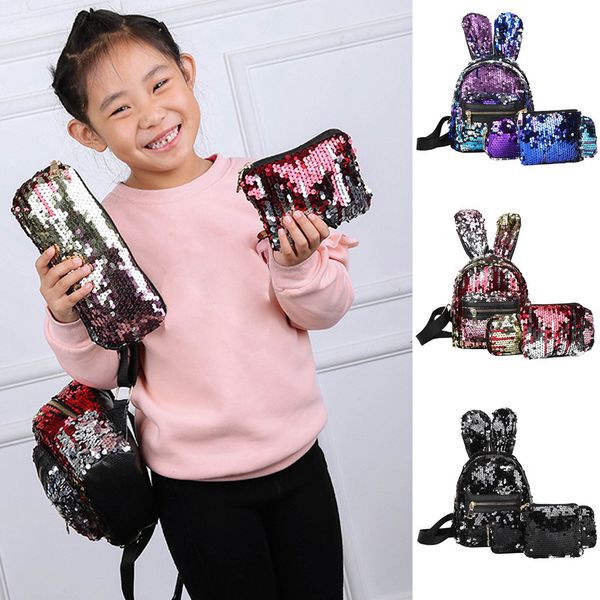 

3pcs fashion student children school bag backpacks+ bag+pen bag outdoor clutch