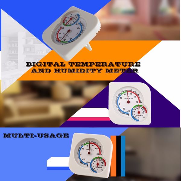 

indoor outdoor mini wet hygrometer humidity thermometer temperature meter stock offer, Black;white