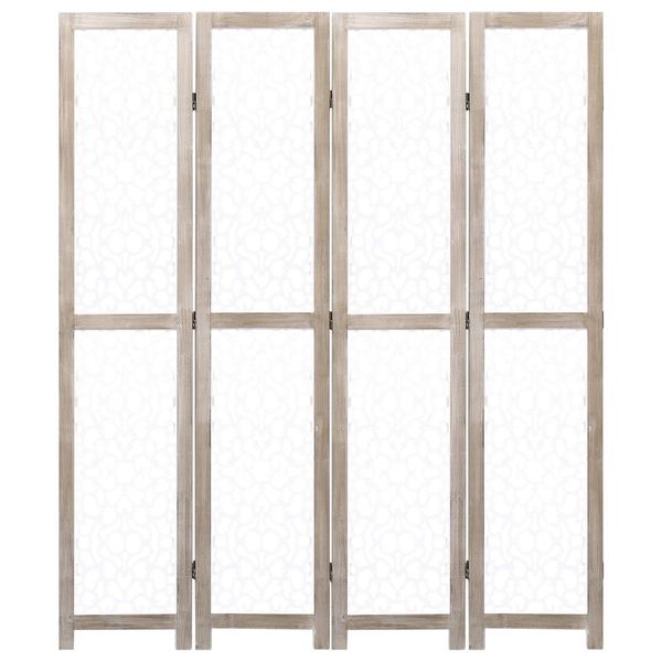 

4-part номер перегородка белый 140 x 165 cm массивная садовые наборы