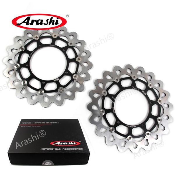 

arashi 1 pair for yzf r1s 1000 2020 2020 cnc floating front brake disc brake rotors motorbike accessories parts