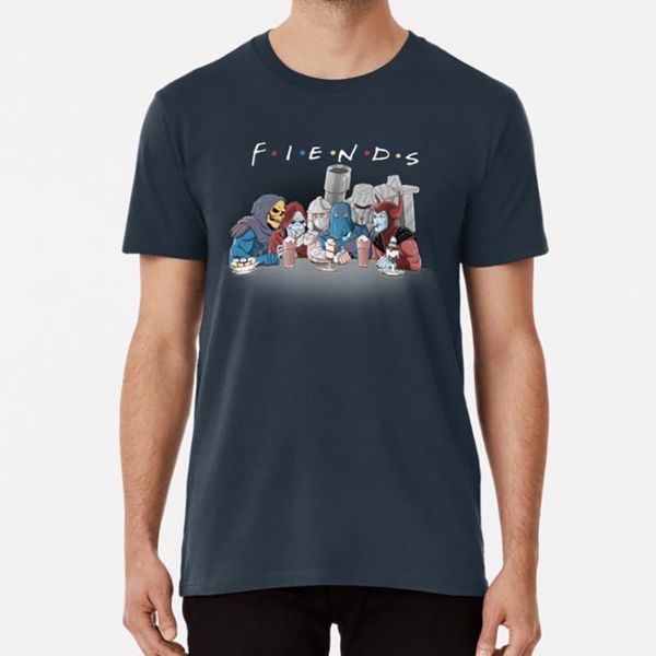 

fiends t shirt skullpy friends parody skeletor motu heman cartoon 80s eighties mumm ra, White;black