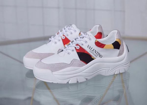 

white women's leather shoes men's and women's casual shoes black gold red fashion comfortable flat shoes size 35-46 0288