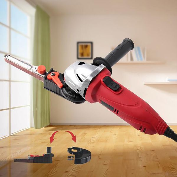 

sanding belt adapter head m10/m14 changed angle grinder into sander sanding machine power tool parts angle grinder attachment
