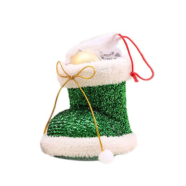 

christmas shoes gift treat candy storage pounch bag holder pvc party decoration