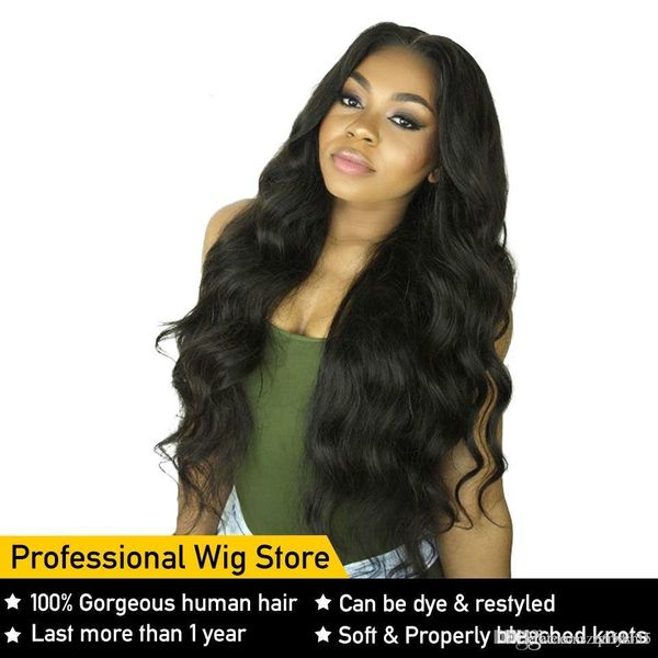 

объемная волна фронт шнурок человеческих волос для женщин pre щипкового hairline с волосами младенца 8-26inch бразильского remy волосы, обес, Black;brown