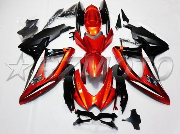 

4 gifts injection mold new abs motorcycle fairings kit fit for suzuki gsx-r600 gsx-r750 600 750 k8 2008 2009 2010 08 09 10 deep red