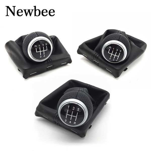 

newbee for a4 s4 b8 8k a5 8t q5 8r s line 2007-2015 manual car gear shift knob lever stick pen gaiter boot cover case